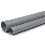 مواسير UPVC ضغط 100 psi مقاس 4 إنش سمك 3.30 مم لون رمادي