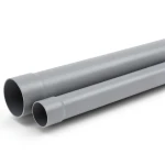 أنابيب بلاستيك UPVC مقاس 6 إنش ضغط 100 psi سماكة 4.62 مم لون رمادي
