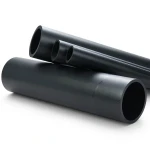 مواسير بلاستيك HDPE ضغط اسمي 10 بار PE 100 قطر خارجي 630 مم سماكة 37.4 مم اسود