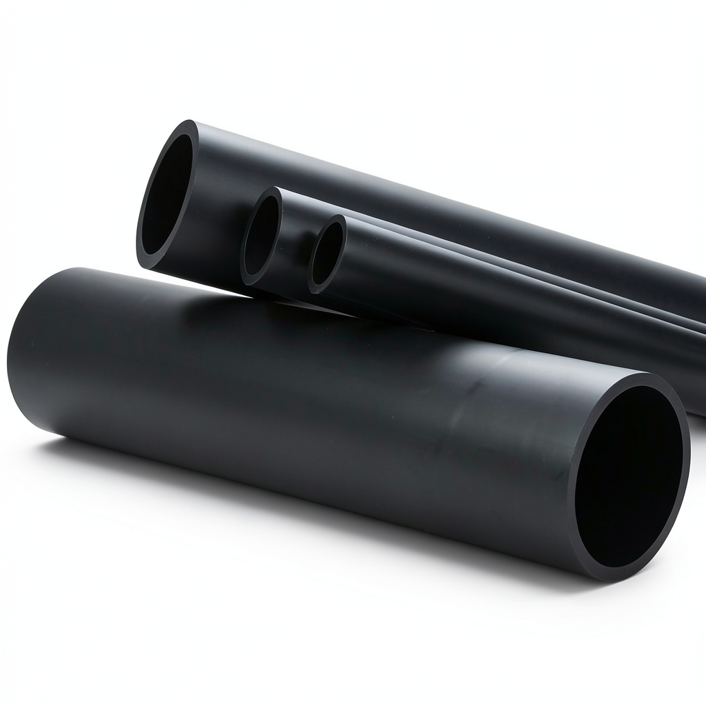 انابيب بلاستيك HDPE ضغط 16 بار PE 100 مقاس 500 mm SDR 33 لون اسود