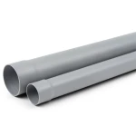 أنابيب بلاستيك UPVC ضغط اسمي 125 psi مقاس 2 إنش سماكة 2.36 مم لون رمادي