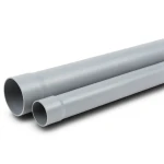 أنابيب بلاستيك UPVC مقاس 3 إنش ضغط اسمي 125 psi سمك 3.25 مم لون رمادي