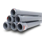 UPVC Pipes PN 4 Bar Size 630 mm Thickness 12.4 mm Gray | SAPPCO