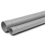 أنابيب UPVC ضغط اسمي 125 psi مقاس 4 إنش سمك 4.01 مم لون رمادي