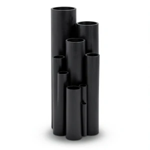 أنابيب بلاستيكية HDPE ضغط 12.5 بار PE 100 مقاس 110 مم سمك 8.1 مم لون أسود