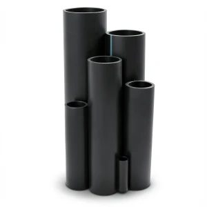 أنابيب HDPE ضغط 12.5 بار PE 80 مقاس 20 مم سمك 1.8 مم لون أسود