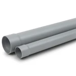 أنابيب بلاستيك UPVC مقاس 1 إنش ضغط اسمي 160 psi سمك 2.03 مم لون رمادي