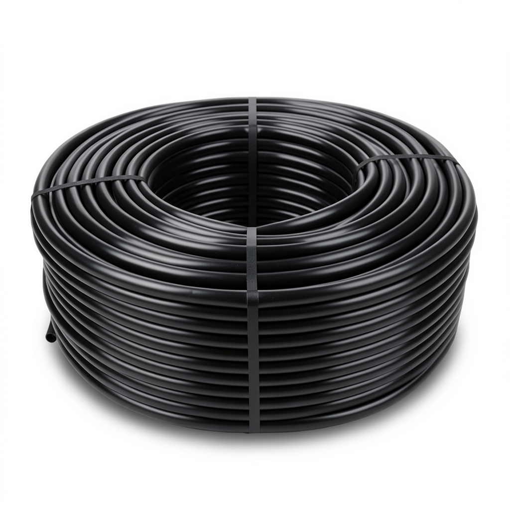 High Density Polyethylene Coil Pipe 16 Bar PE 100, 110 mm SDR 33, Black