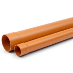 مواسير UPVC ضغط 250 psi مقاس 1 إنش سمك 2.46 مم لون برتقالي بني