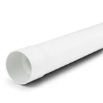 أنابيب UPVC ضغط اسمي 125 psi مقاس 6 إنش سمك 5.79 مم لون أبيض