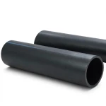HDPE Plastic Pipe 16 Bar Pressure PE 100, 225 mm Outer Diameter, SDR 33 Black
