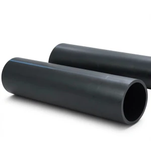 مواسير بلاستيك HDPE ضغط 16 بار PE 100، قطر خارجي 225 ملي، SDR 33 أسود
