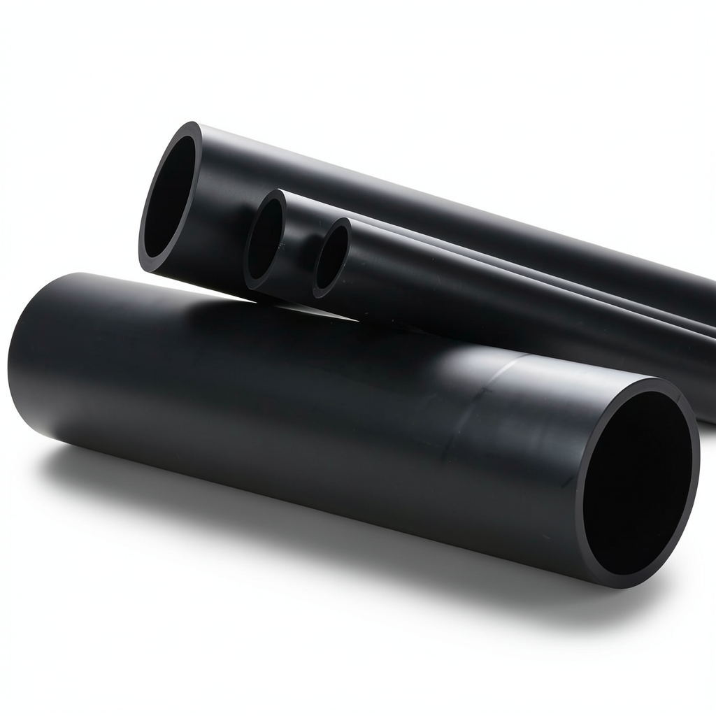انابيب HDPE ضغط 16 بار PE 100 قطر خارجي 280 ملم سماكة 25.4 مم اسود