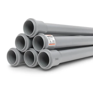 UPVC Pipes PN 6 Bar Size 200 mm Thickness 5.9 mm Gray Color | SAPPCO
