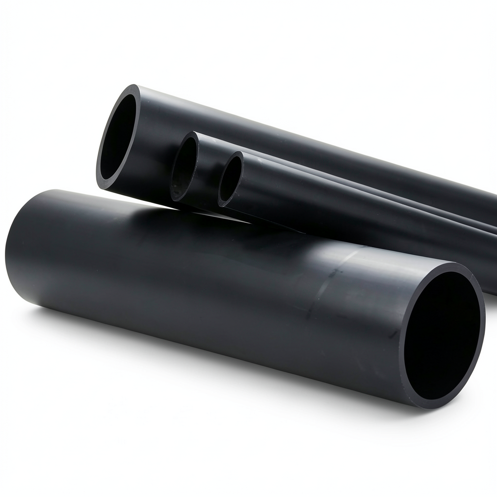 HDPE Plastic Pipe PN 16 Bar PE 100, 315 mm OD, 28.6 mm Thickness, Black