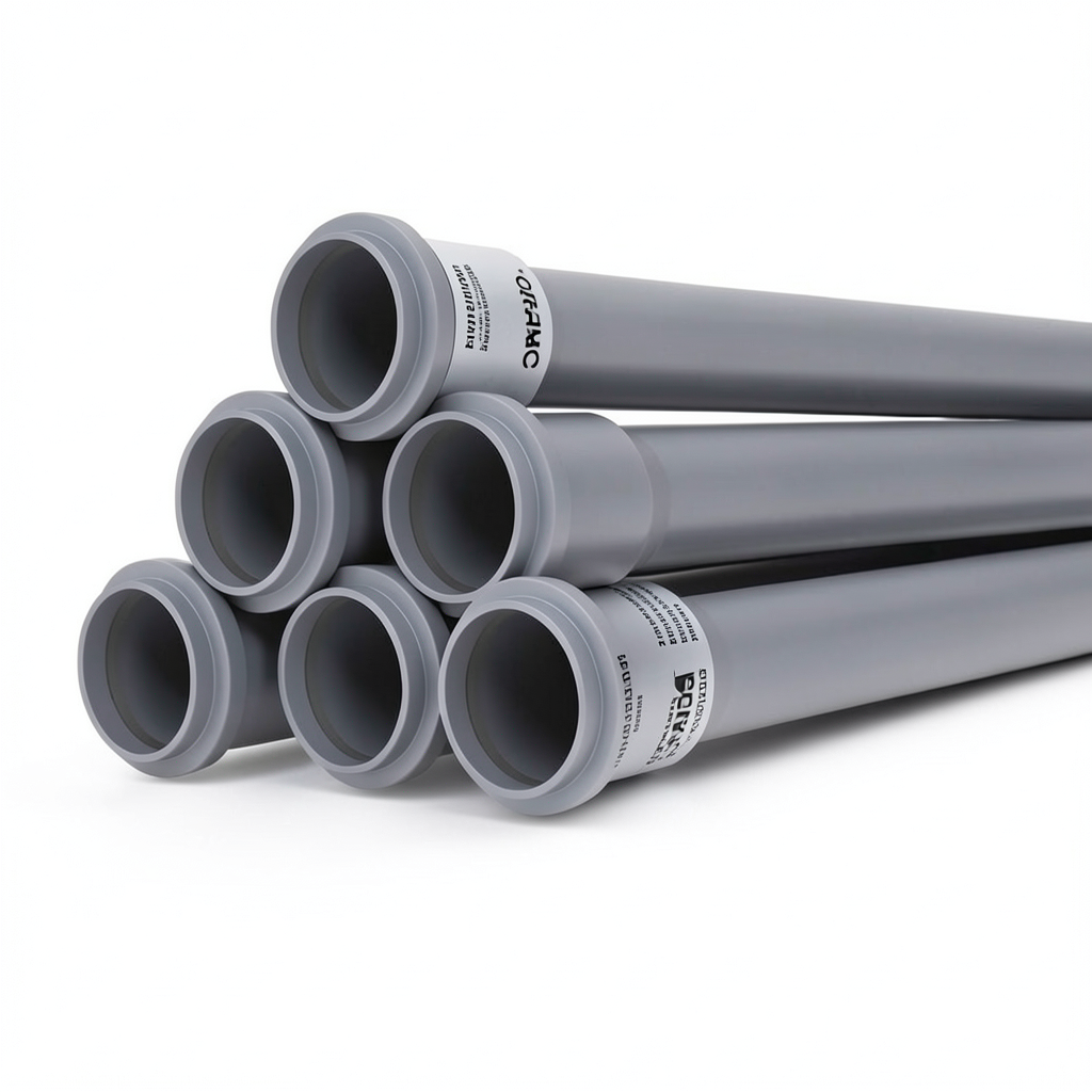 UPVC Pipes PN 6 Bar Size 40 mm Thickness 1.8 mm Gray Color | SAPPCO