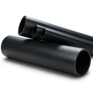انابيب بلاستيك HDPE ضغط 16 بار PE 100 مقاس 355 mm SDR 33 لون اسود