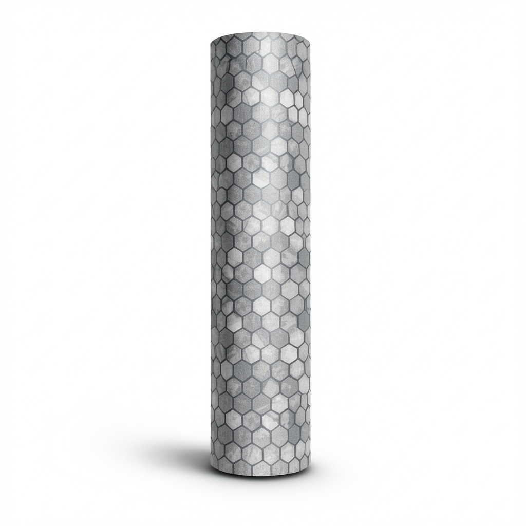 Spanish Wallpaper Gray Color Geometric Design, Size 10mx0.53m, Model 1105-3