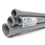 UPVC Pipes PN 6 Bar Size 315 mm Thickness 9.2 mm Gray Color | SAPPCO