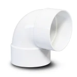 كوع بلاستيك UPVC زاوية 90° مقاس 2 إنش أبيض جدول 40