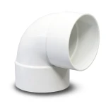 كوع UPVC زاوية °90 مقاس 3 إنش أبيض، جدول 40