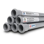 UPVC Pipes PN 6 Bar Size 125 mm Thickness 3.7 mm Gray Color | SAPPCO
