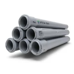 UPVC Pipes PN 6 Bar Size 160 mm Thickness 4.7 mm Gray | SAPPCO