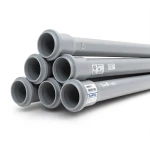 UPVC Pipes PN 6 Bar Size 225 mm Thickness 6.6 mm Gray Color | SAPPCO