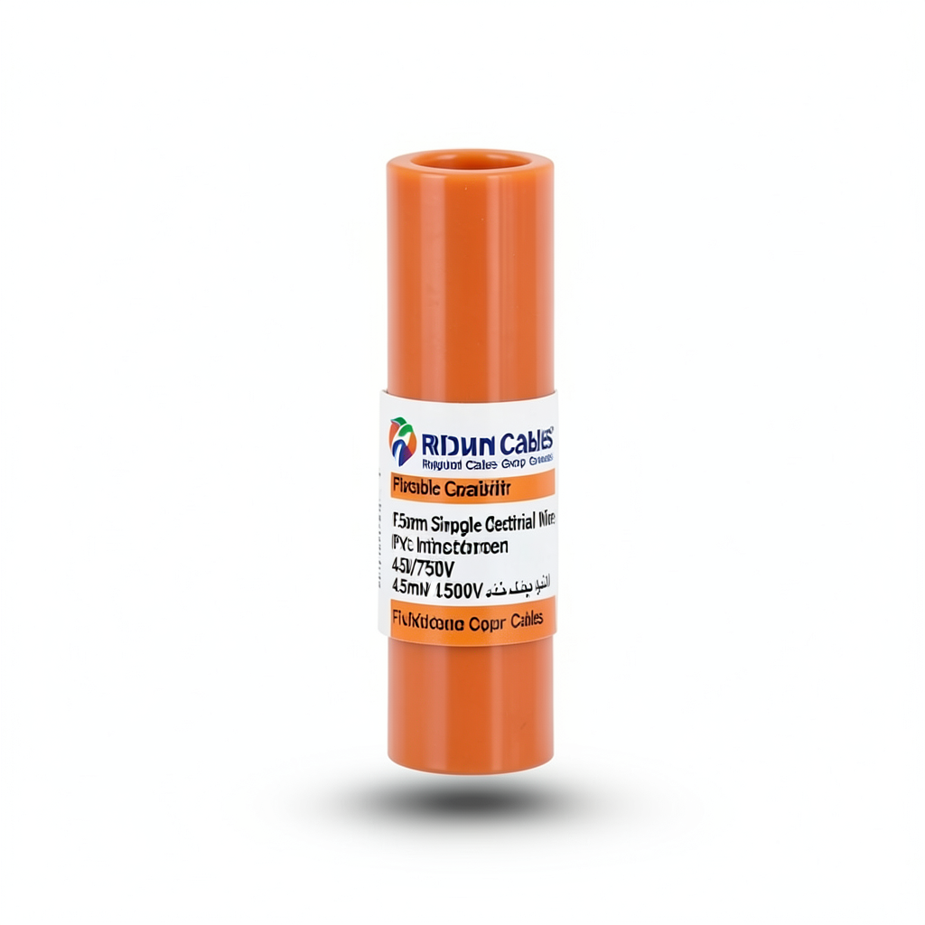 1.5mm Single Electrical Wire 450/750V, Flexible Copper PVC Insulated, Orange | Riyadh Cables Riyadh Cables Group