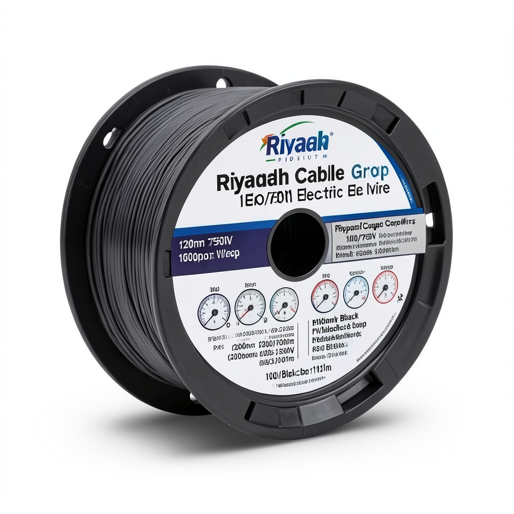 120mm Flexible Copper Electric Wire 450/750V 1000m Black | Riyadh Cables Group