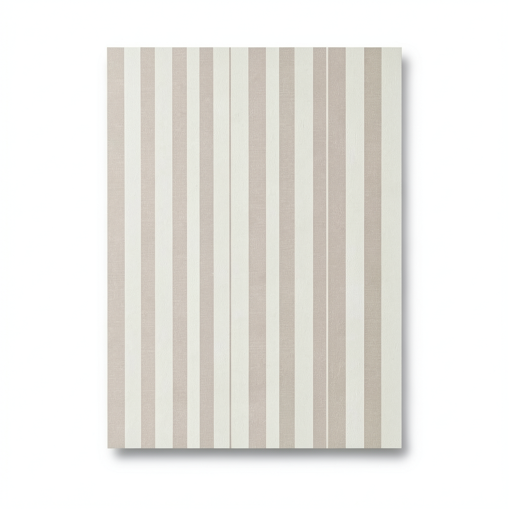 Italian Striped Wallpaper 10m x 1.06m Beige, Model 5439