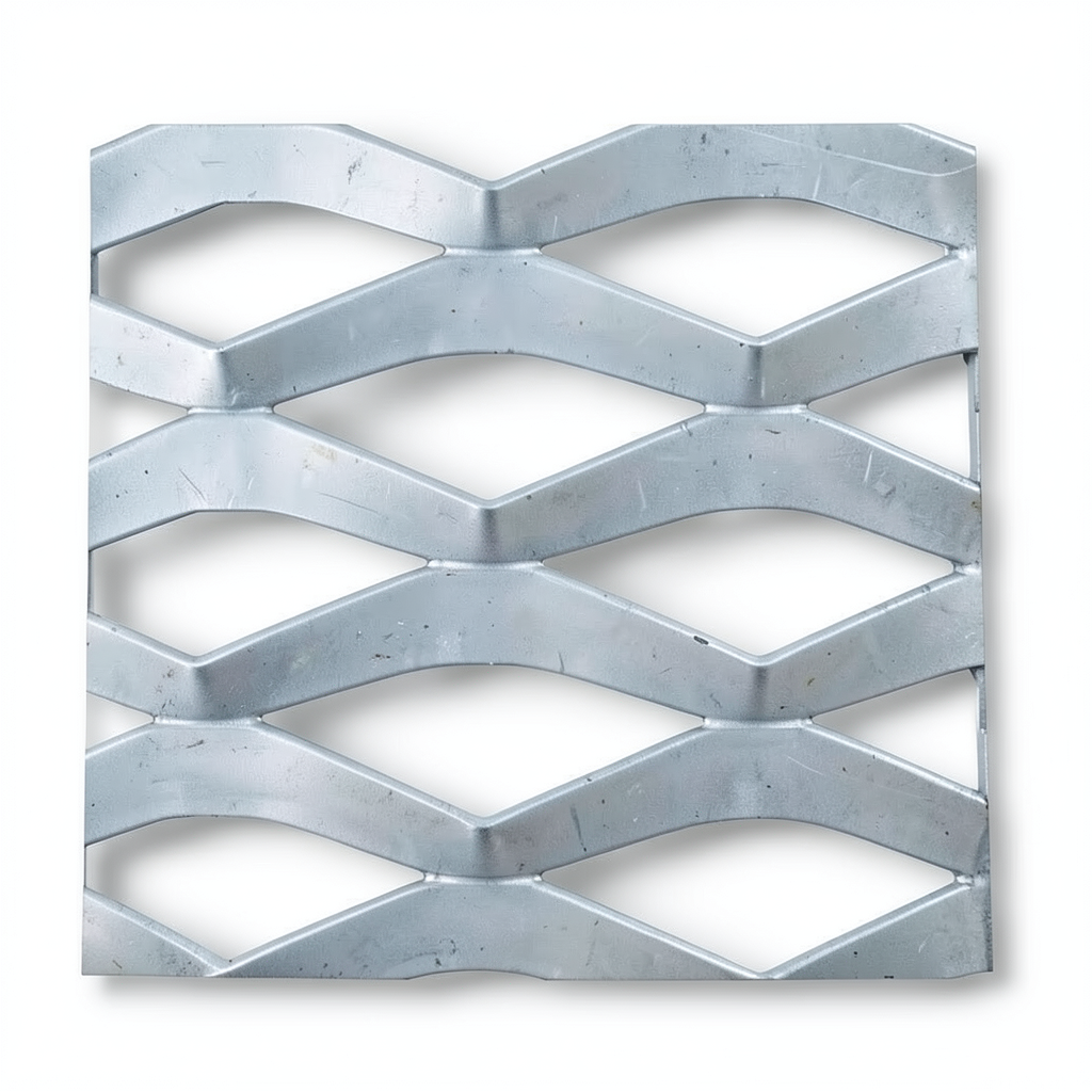 Galvanized Steel Expanded Metal Mesh Thickness 5.8 mm Width 1.22 m Length 3 m