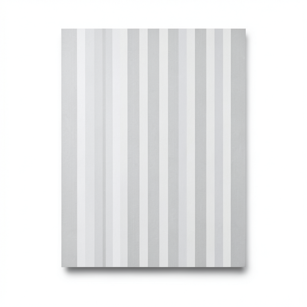 Italian Striped Wall Covering 10m x 1.06m Pale Gray, Model 5445