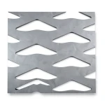 Hot Rolled Expanded Metal Mesh Memari Shape Thickness 1.5 mm Width 2.44 M Length 2 M