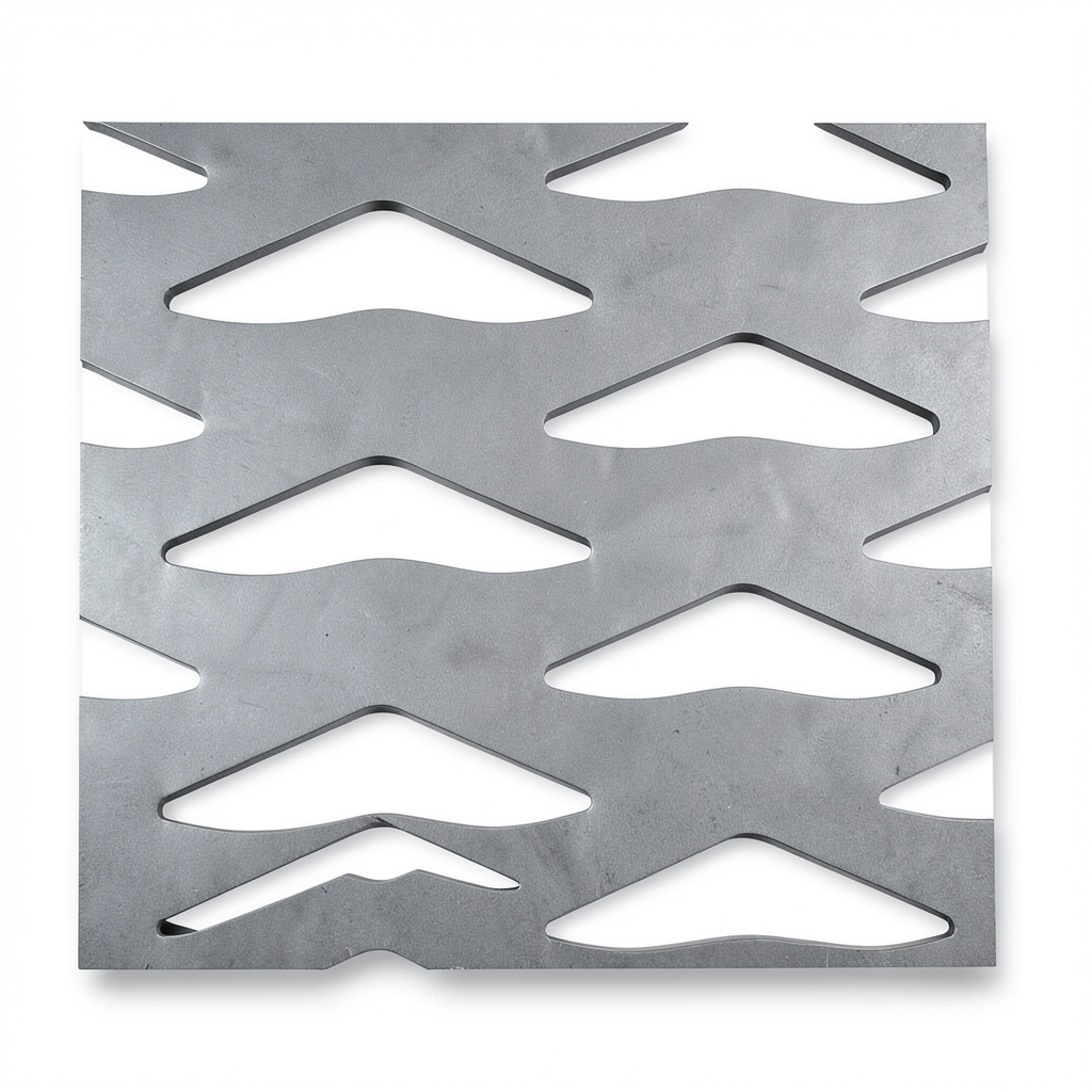 Hot Rolled Expanded Metal Mesh Memari Shape Thickness 1.5 mm Width 2.44 M Length 2 M