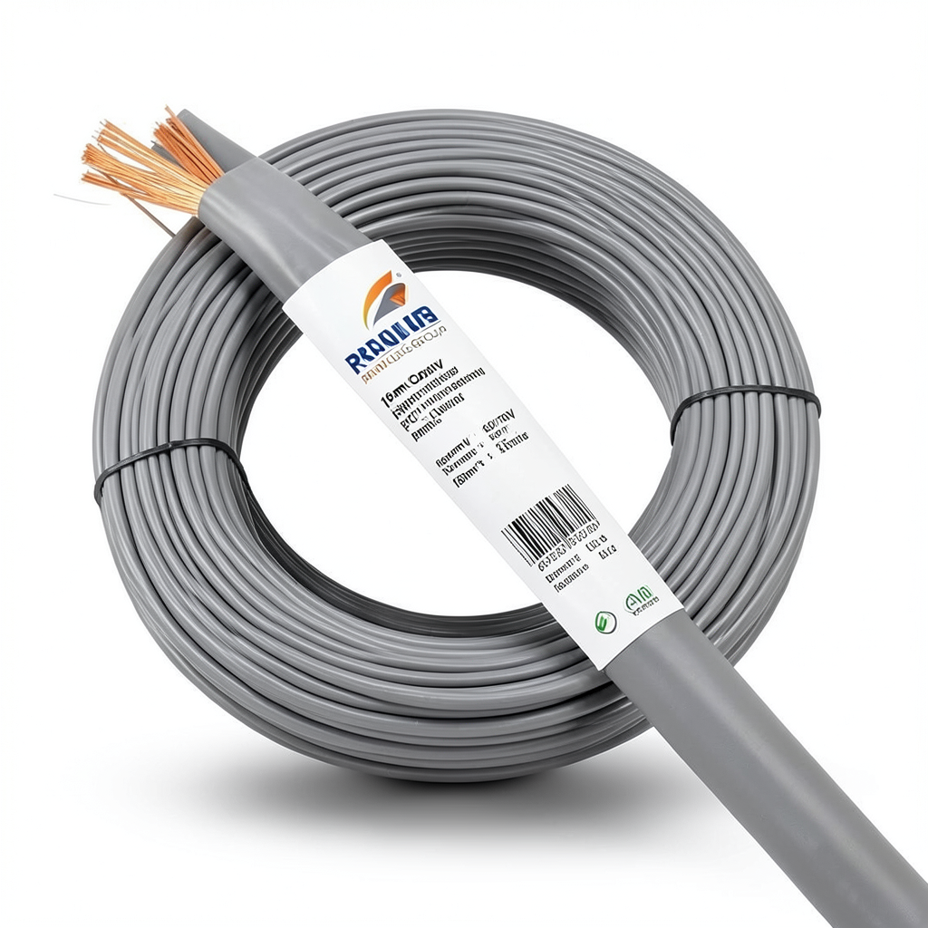 16mm Copper Flexible Wire 450/750V PVC Insulation 1mm Thick Gray | Riyadh Cables Group