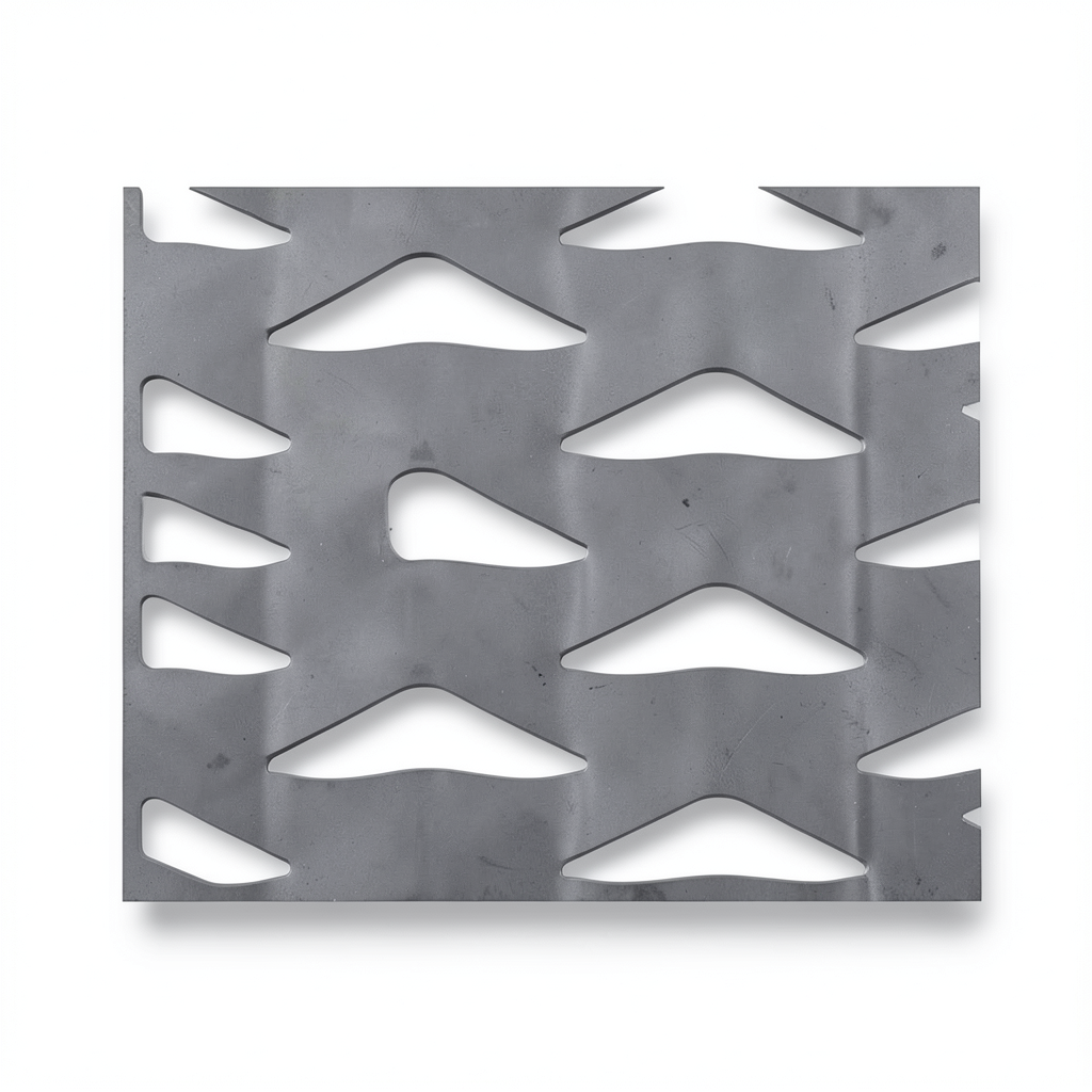 سلك شبك ممدد (بقلاوه) حديد مدرفل على الساخن شكل معماري سماكة 1.5 ملم مقاس 2.44×3 متر