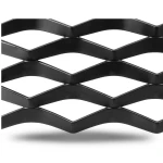 Hot Rolled Black Steel Expanded Metal Mesh 5.8 mm Thickness 1.22x1 m