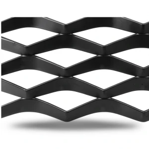 Hot Rolled Black Steel Expanded Metal Mesh 5.8 mm Thickness 1.22x1 m