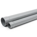 أنابيب بلاستيك UPVC مقاس 6 إنش ضغط 100 psi سماكة 4.62 مم لون رمادي