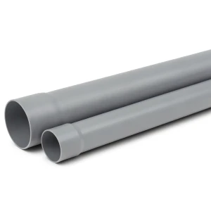 مواسير بلاستيك UPVC ضغط 100 psi مقاس 8 mm سماكة 5.97 mm لون رمادي