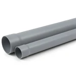 أنابيب UPVC ضغط اسمي 125 psi مقاس 1 1/2 إنش سماكة 2.03 مم لون رمادي