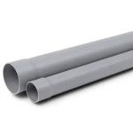 أنابيب بلاستيك UPVC مقاس 3 إنش ضغط اسمي 125 psi سمك 3.25 مم لون رمادي