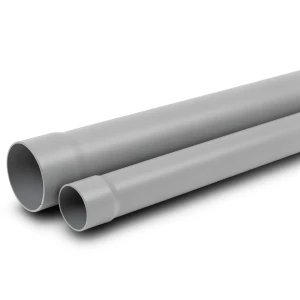 UPVC Pipe Nominal Pressure 125 psi Size 4 inch Thickness 4.01 mm Grey Color