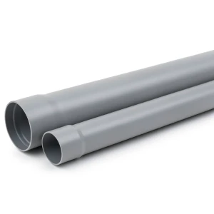 مواسير بلاستيك UPVC مقاس 6 إنش ضغط 125 psi سماكة 5.79 ملم لون رمادي