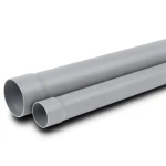 أنابيب بلاستيكية UPVC مقاس 8 إنش ضغط اسمي 125 psi سمك 7.54 مم لون رمادي