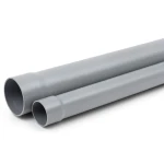 أنابيب بلاستيك UPVC مقاس 1 إنش ضغط اسمي 160 psi سمك 2.03 مم لون رمادي