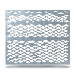 Hot Rolled Expanded Metal Mesh Memari Shape 1.7 mm Thickness 2.44×2 m