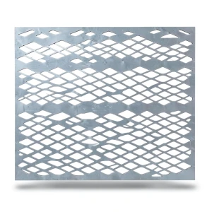Hot Rolled Expanded Metal Mesh Memari Shape 1.7 mm Thickness 2.44×2 m