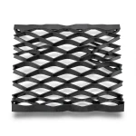 Hot Rolled Black Steel Expanded Metal Mesh Thickness 4.8 mm Width 1.22 m Length 6 m